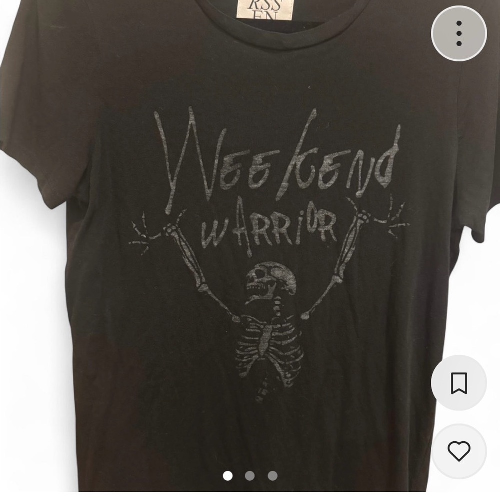 Zoe Karssen black cotton skeleton t-shirt
"Weekend Warrior"
Size medium